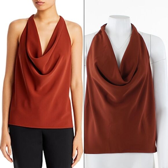 A.L.C. Dixon Cowl Neck Racerback Top - Picture 1 of 5